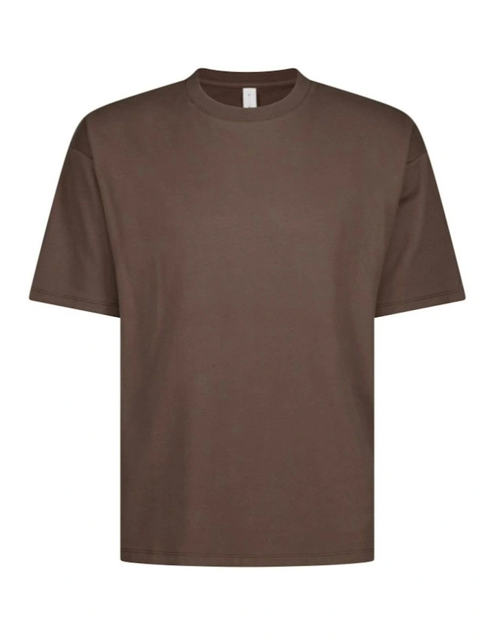 Luxe Oversized Tee in Chocolate image 4