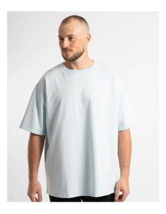 Luxe Oversized Tee in Sky Blue