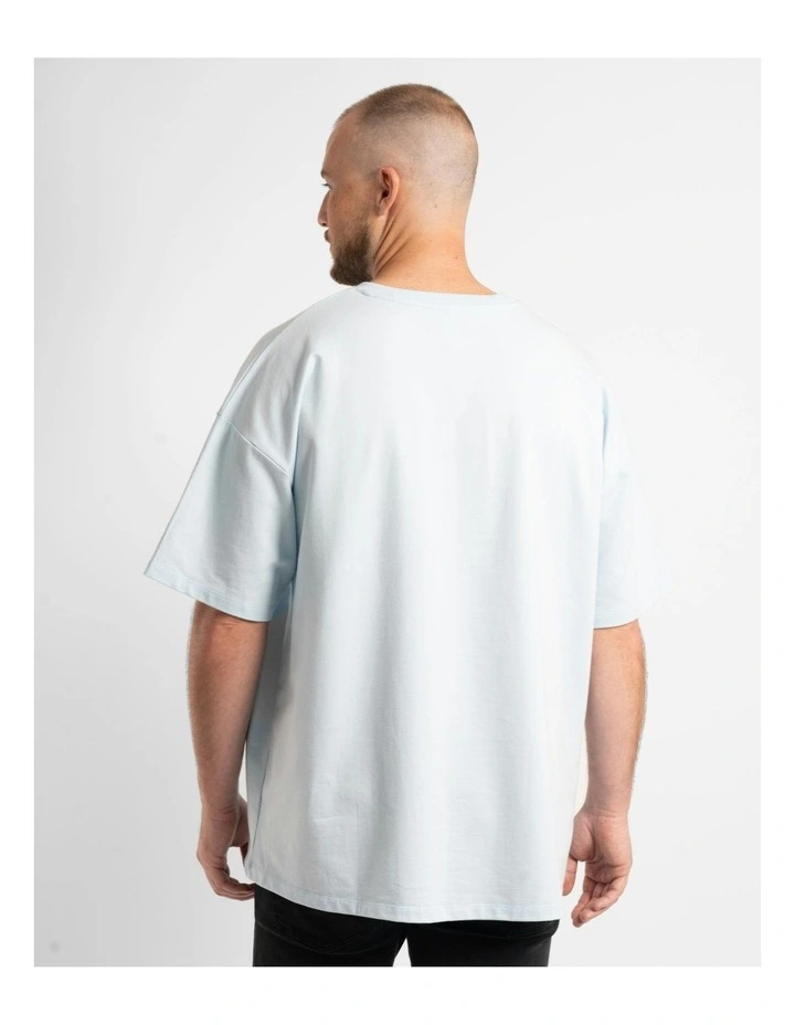 Luxe Oversized Tee in Sky Blue image 2
