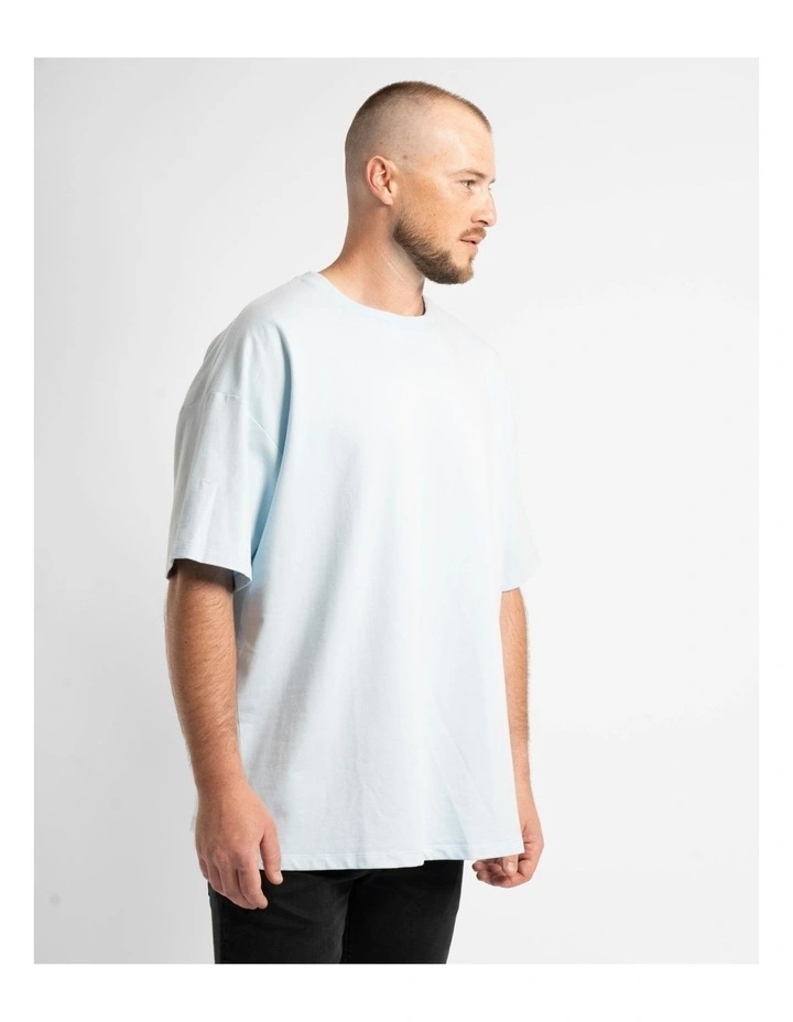 Luxe Oversized Tee in Sky Blue image 3