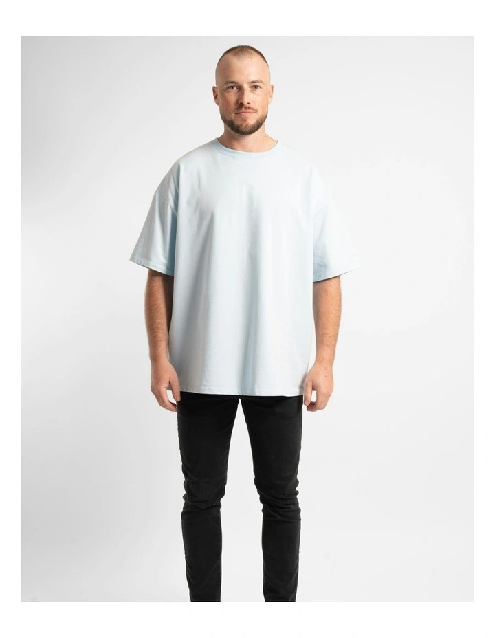 Luxe Oversized Tee in Sky Blue image 4