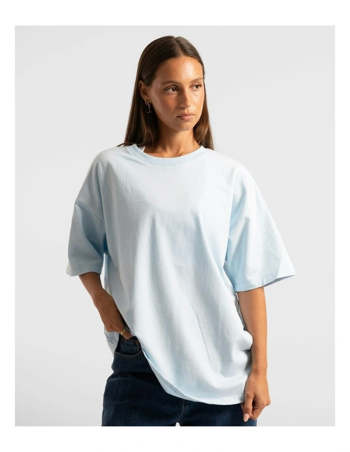 Luxe Oversized Tee in Sky Blue image 6