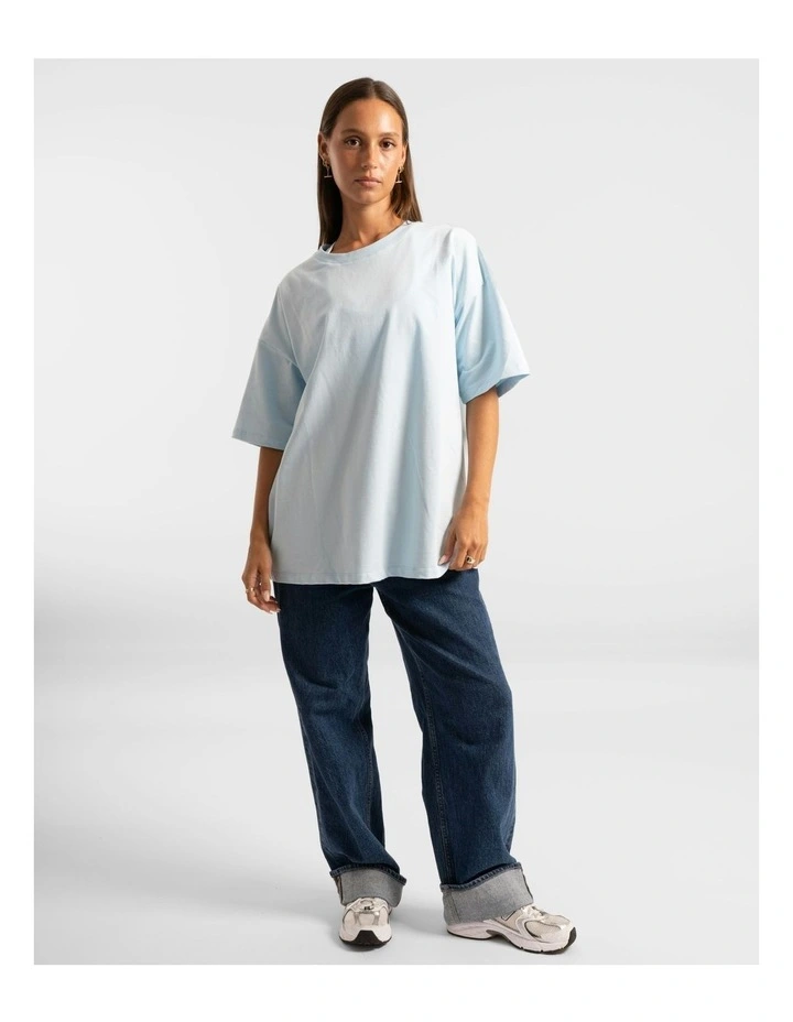 Luxe Oversized Tee in Sky Blue image 7