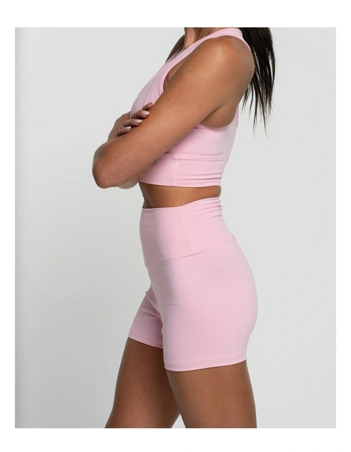 High Rise Shorts 2.0 in Baby Pink image 3
