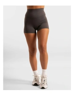 High Rise Shorts 2.0 in Charcoal