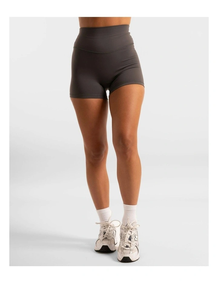 High Rise Shorts 2.0 in Charcoal image 1