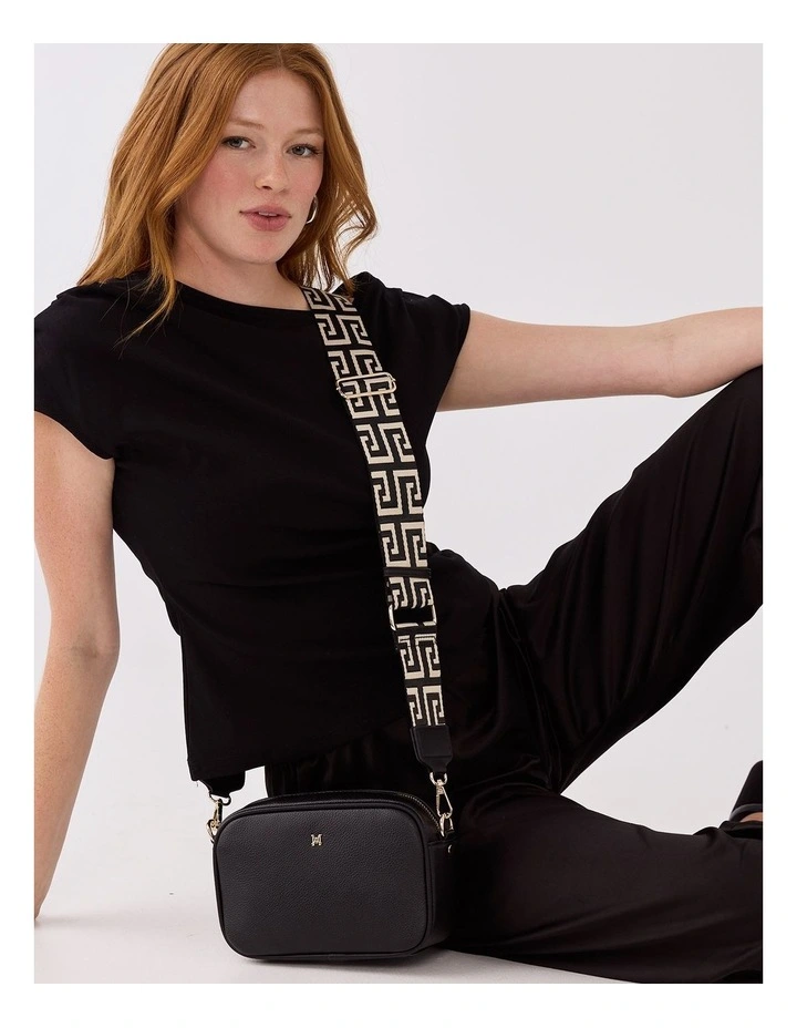 Monica Crossbody Bag & 3 Straps in Black image 3
