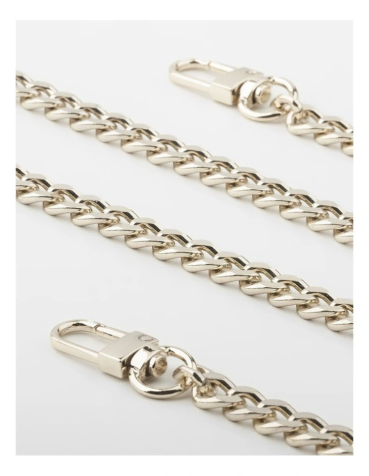 Mid Length Chain Bag Strap in Gold image 2