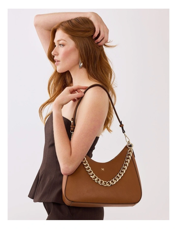 Chunky Chain Bag Strap in Gold image 2