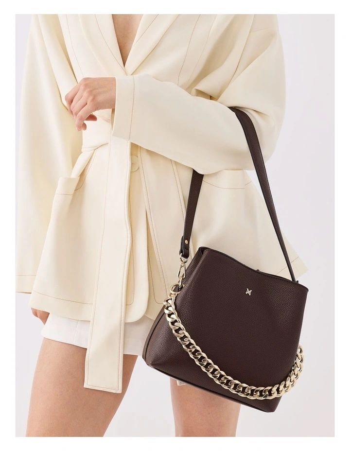 Chunky Chain Bag Strap in Gold image 3