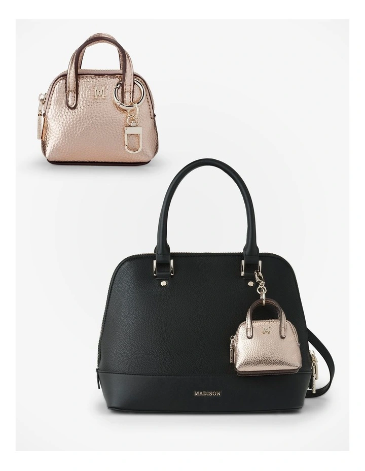 Grace Satchel, Wallet & Mini Coinpurse Giftbox in Black image 3