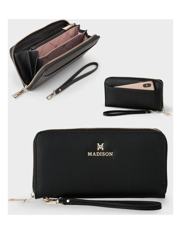 Grace Satchel, Wallet & Mini Coinpurse Giftbox in Black image 5
