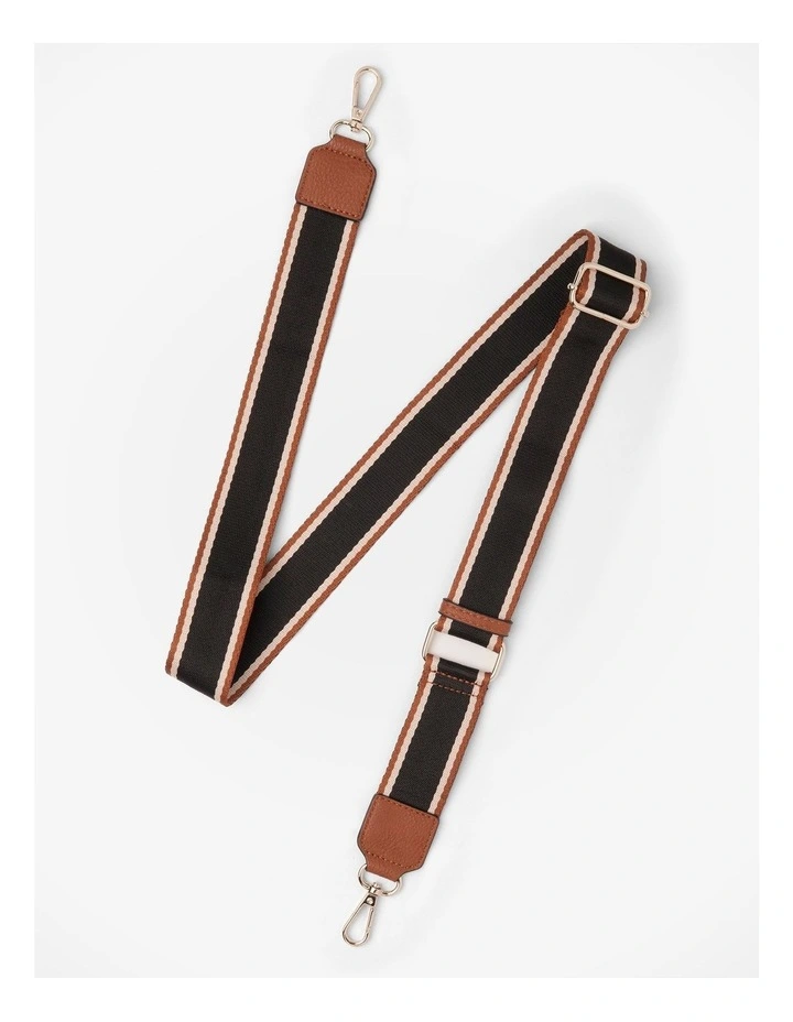 Charlotte Double Zip Crossbody Bag in Brown image 7