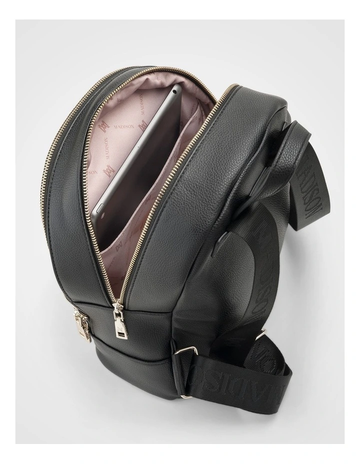 Libby Medium Backpack in Black image 7