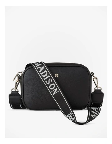 Monica Camera Crossbody Bag in Black