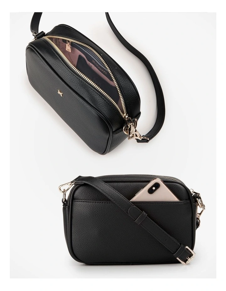 Monica Camera Crossbody Bag in Black image 9