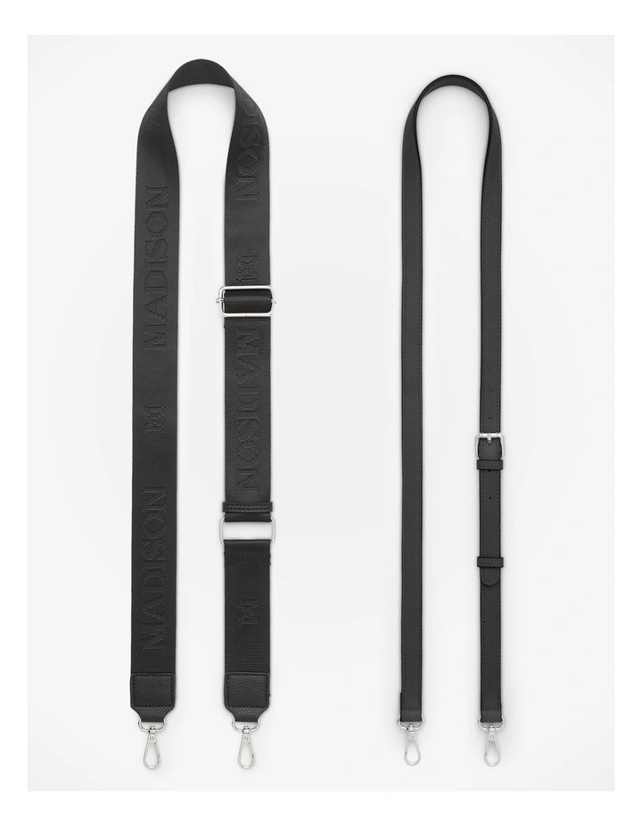 Avery 3 Compartment Crossbody Bag in Black image 5