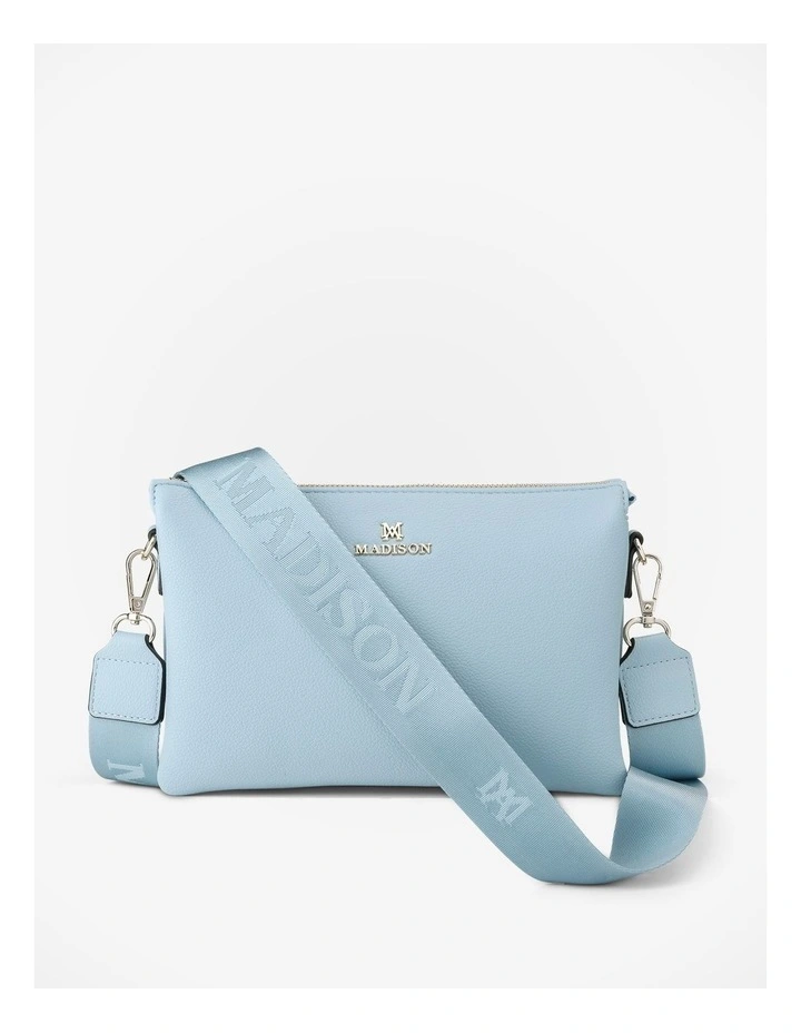 Avery 3 Compartment Crossbody Bag in Blue image 1