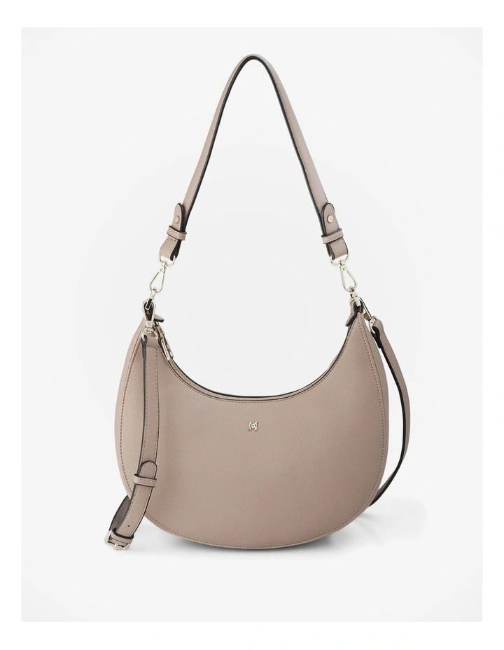 Pia Crescent Hobo Crossbody Bag in Brown image 1