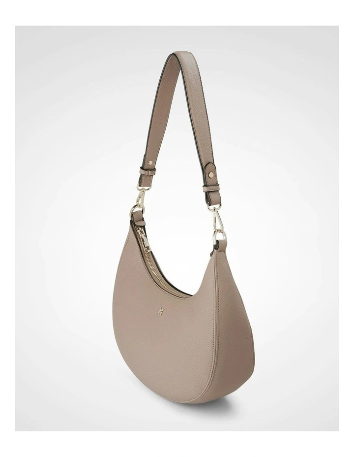 Pia Crescent Hobo Crossbody Bag in Brown image 4