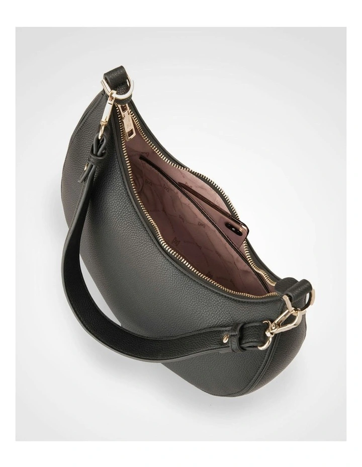 Pia Crescent Hobo Crossbody Bag in Brown image 7