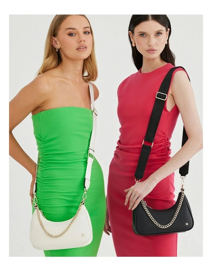 Kaylee Small Shoulder Bag in Black image 2