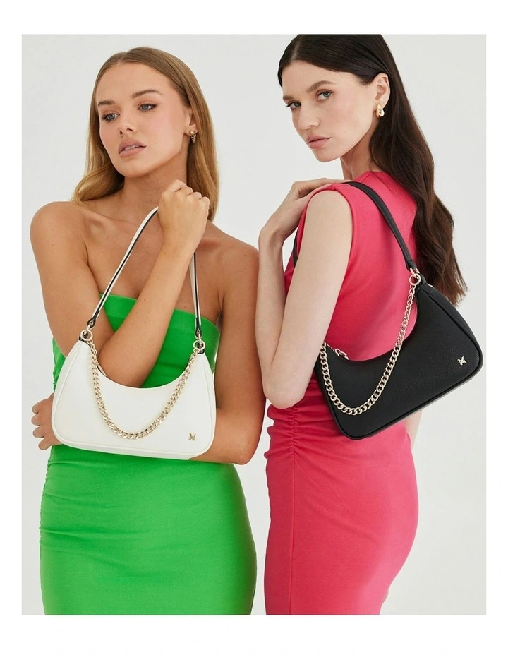 Kaylee Small Shoulder Bag in Black image 3