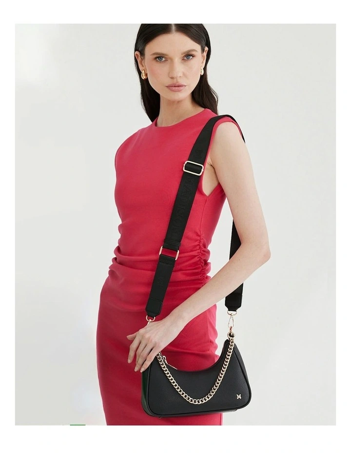 Kaylee Small Shoulder Bag in Black image 4