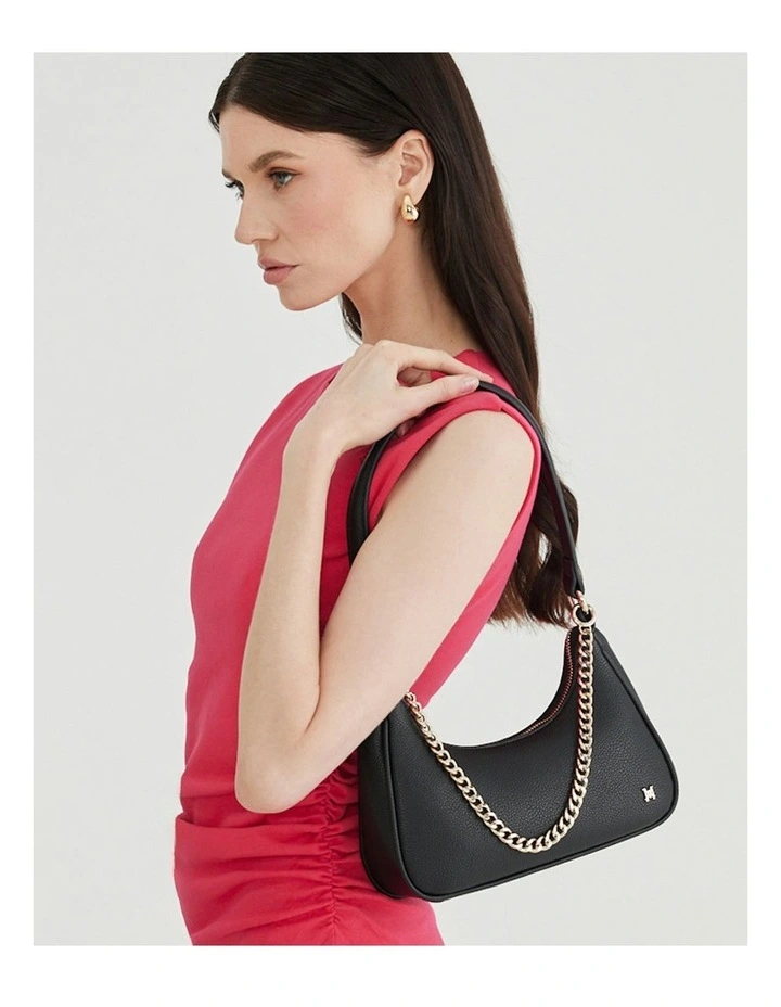 Kaylee Small Shoulder Bag in Black image 5