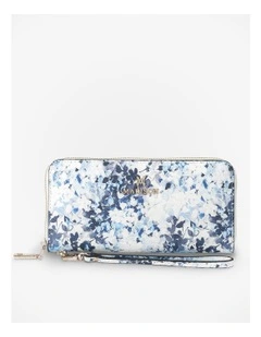 Harlow Zip Around Clutch Wallet in Blue