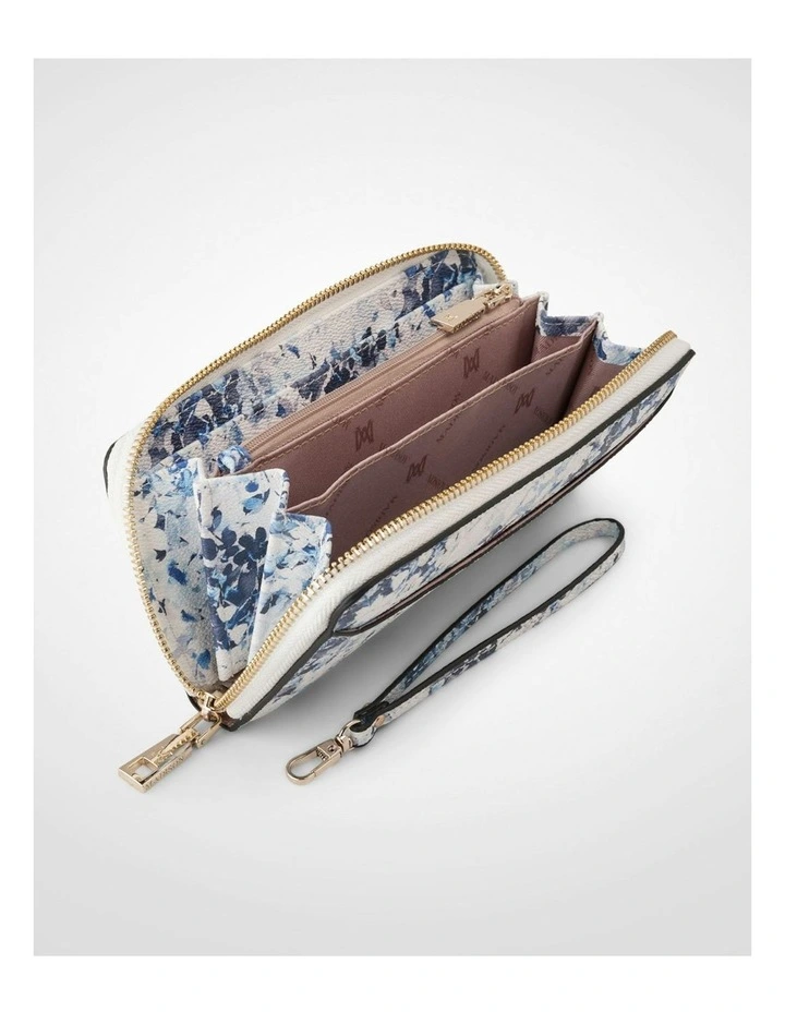 Harlow Zip Around Clutch Wallet in Blue image 2