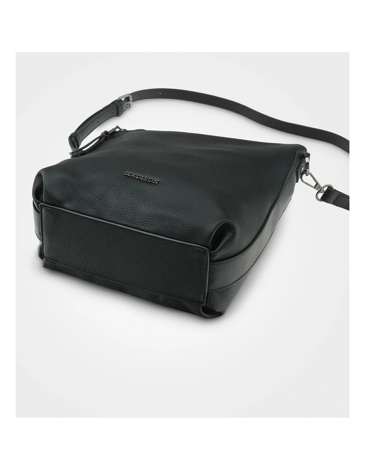 Maya Medium Double Angled Zip Sling Crossbody Bag image 7