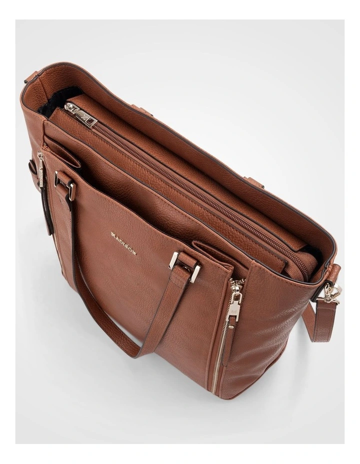 Amelia Large Zip Detail Tote with Crossbody Strap image 4