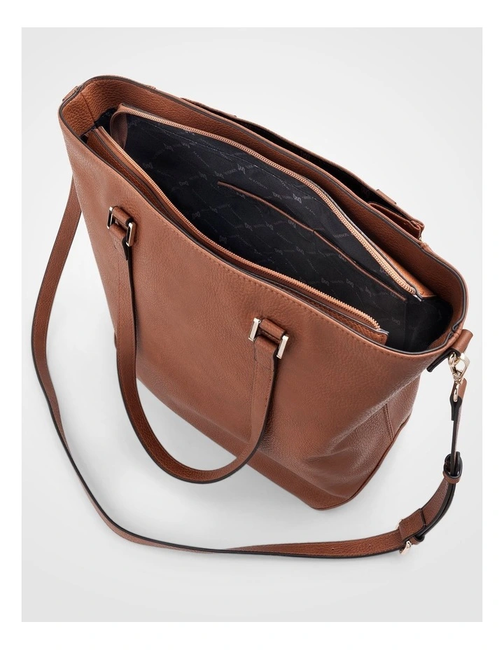 Amelia Large Zip Detail Tote with Crossbody Strap image 6
