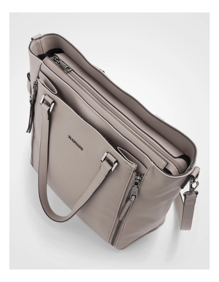 Amelia Large Zip Detail Tote with Crossbody Strap image 4