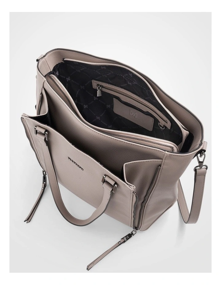 Amelia Large Zip Detail Tote with Crossbody Strap image 5