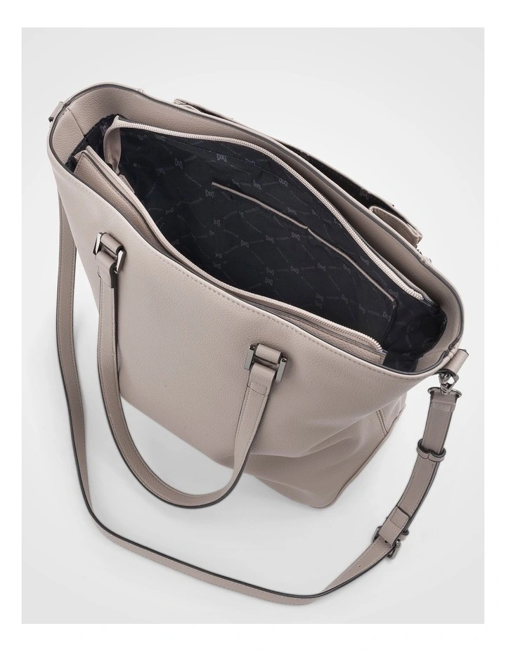 Amelia Large Zip Detail Tote with Crossbody Strap image 6