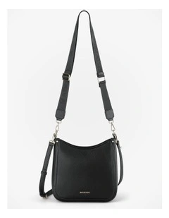 Tina Medium Zip Top Convertible Sling Bag with Matching & Webbing Crossbody Straps