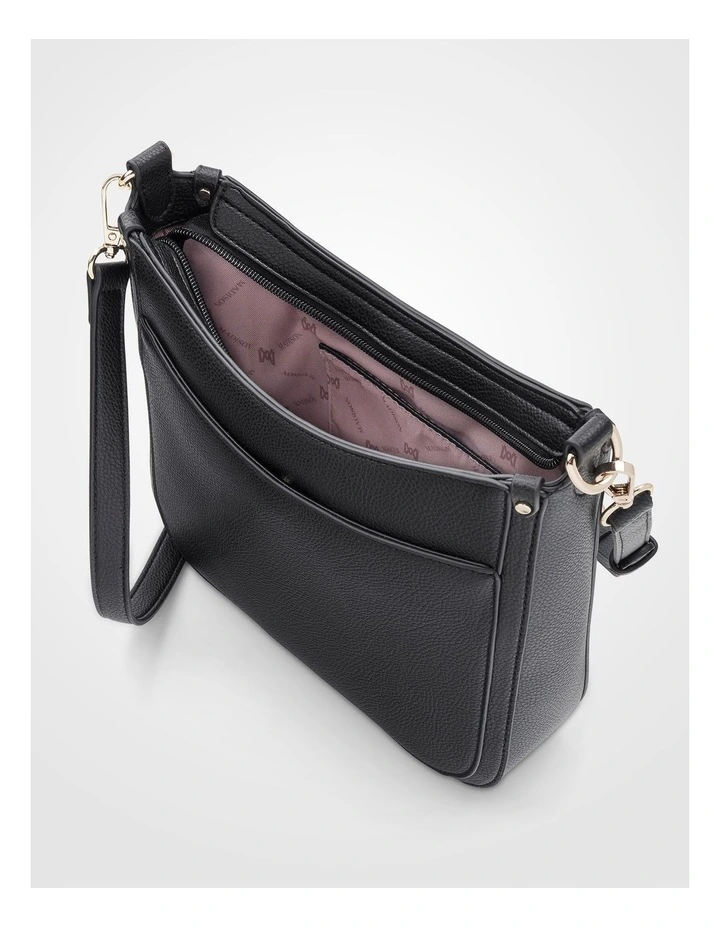 Tina Medium Zip Top Convertible Sling Bag with Matching & Webbing Crossbody Straps image 6