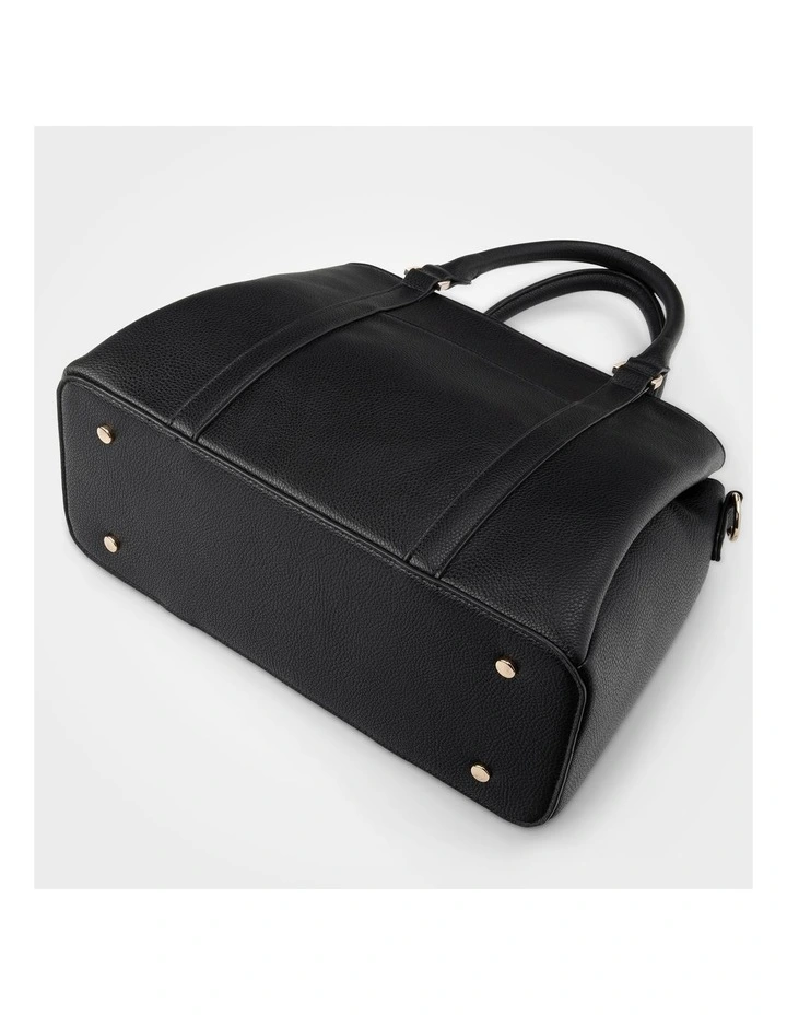 Patricia Medium Zip Top Satchel with 3 Compartments and Webbing Crossbody Strap image 6