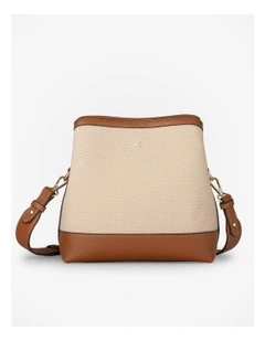 Joanie 3 Compartment Crossbody Bucket Bag