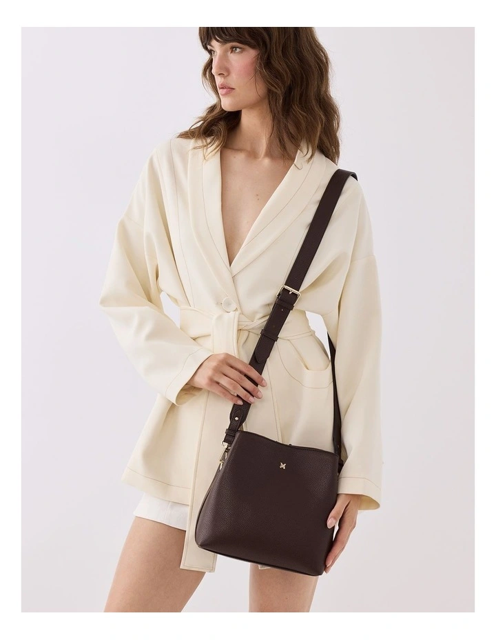 Joanie 3 Compartment Crossbody Bucket Bag Aztec Bag Strap image 3