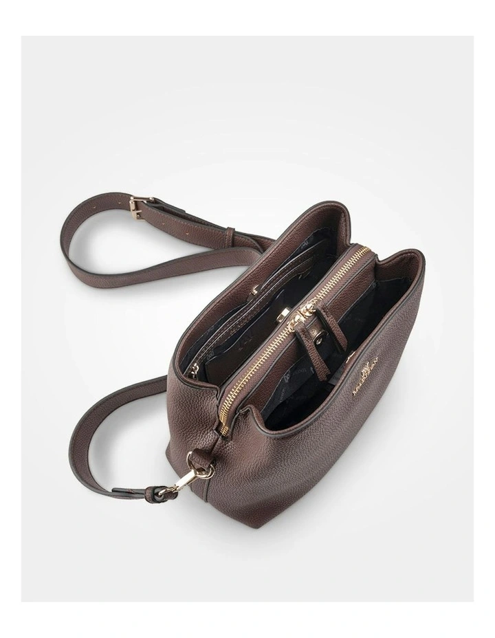 Joanie 3 Compartment Crossbody Bucket Bag Aztec Bag Strap image 7