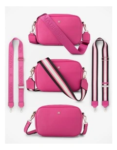 Monica One Bag 3 Ways Crossbody Bag & 3 Straps in Pink
