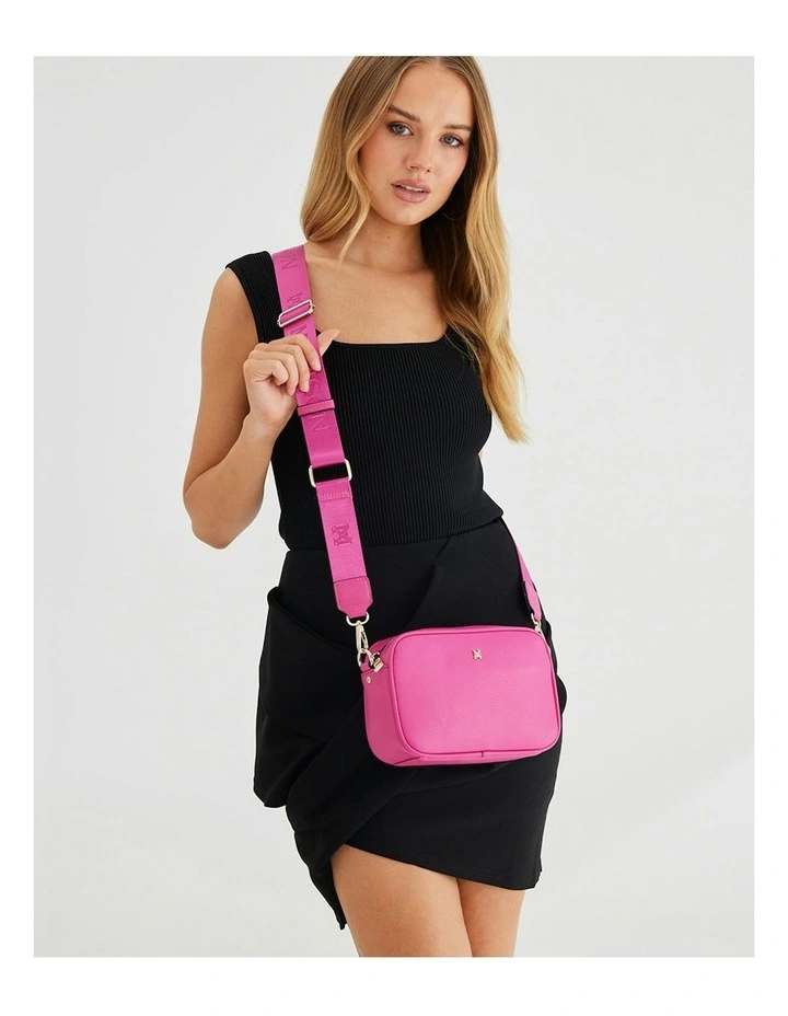Monica One Bag 3 Ways Crossbody Bag & 3 Straps in Pink image 2