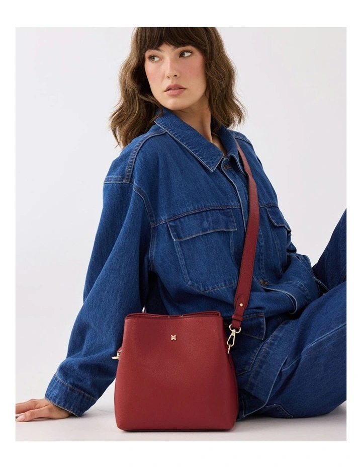 Joanie 3 Compartment Crossbody Bucket Bag image 2