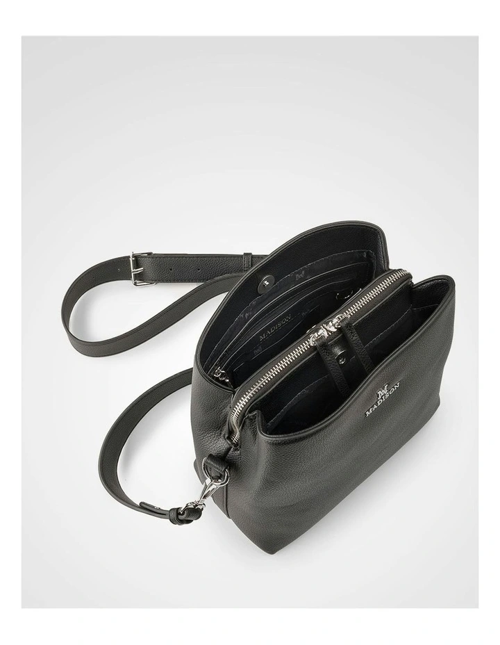 Joanie 3 Compartment Crossbody Bucket Bag image 4