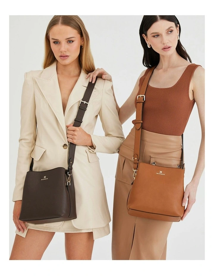 Joanie 3 Compartment Crossbody Bucket Bag image 5