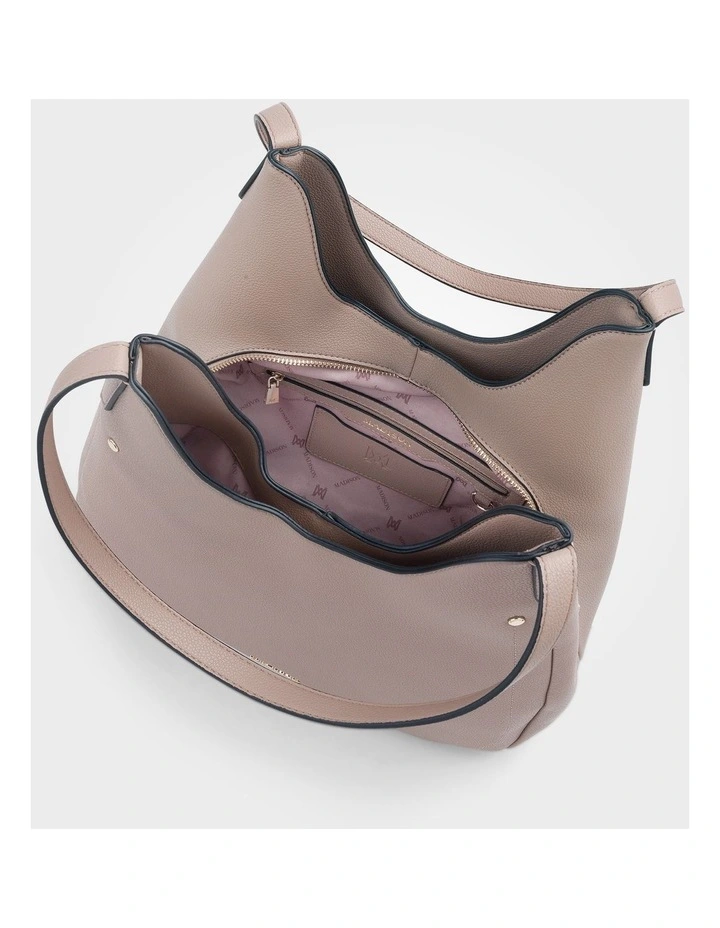 Angela Large 3 Compartment Scoop Hobo Soft Shoulder Bag image 5