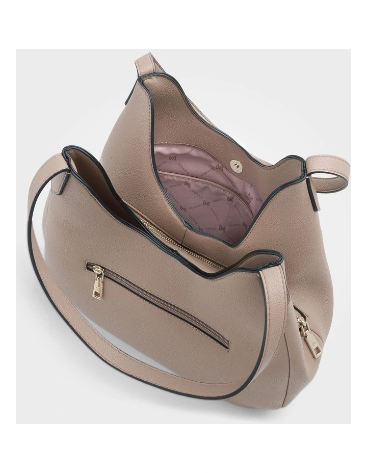 Angela Large 3 Compartment Scoop Hobo Soft Shoulder Bag image 6